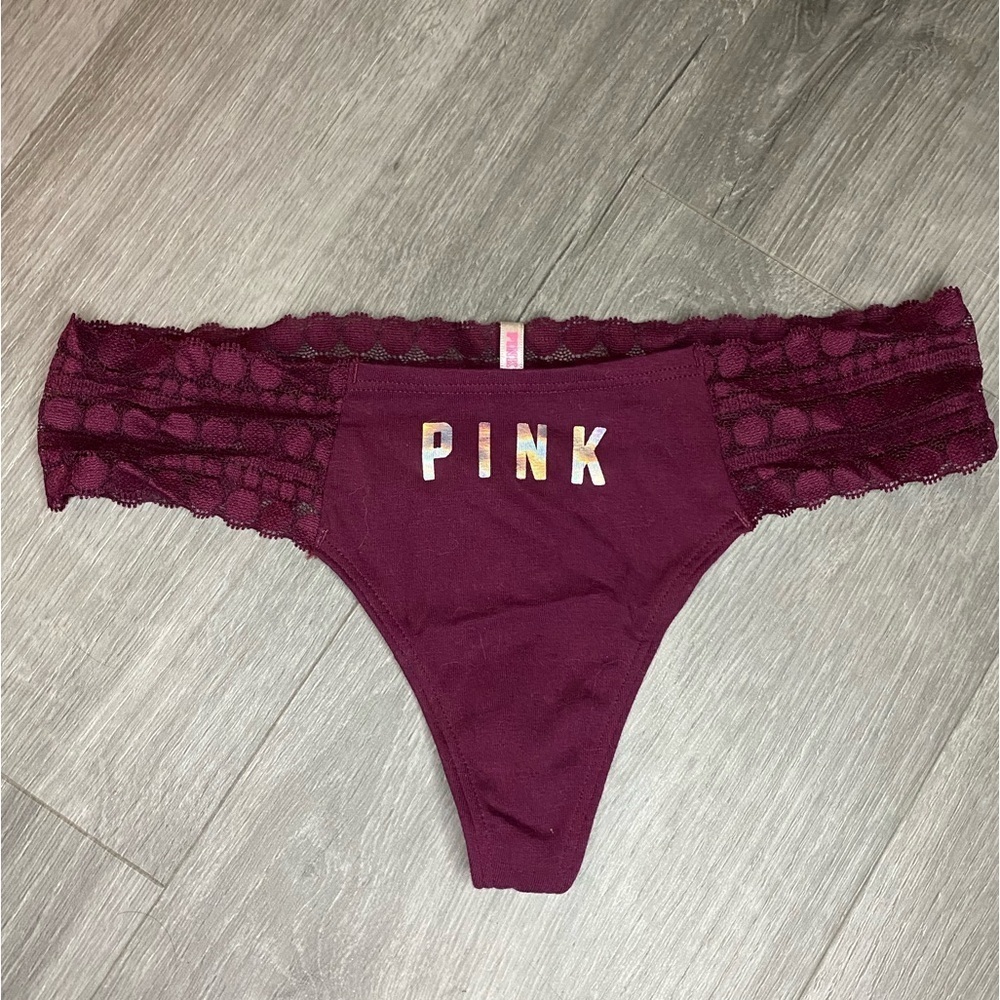 NWT Victoria’s Secret PINK Lace Thong
